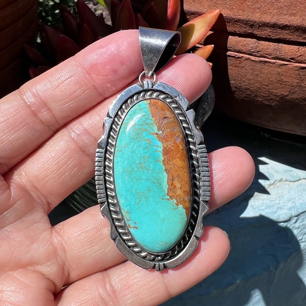 Number 8 Turquoise pendant